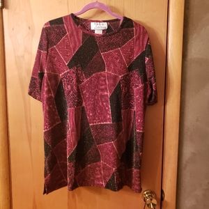 Delta Burke -1X sparkly blouse